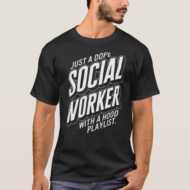 Camiseta Social Worker Just A Dop Future Health Care Worker (Anverso)