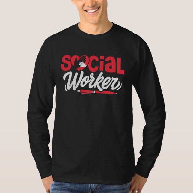 Camiseta Social Worker LMSW LCSW Social Work Appreciation M (Anverso)
