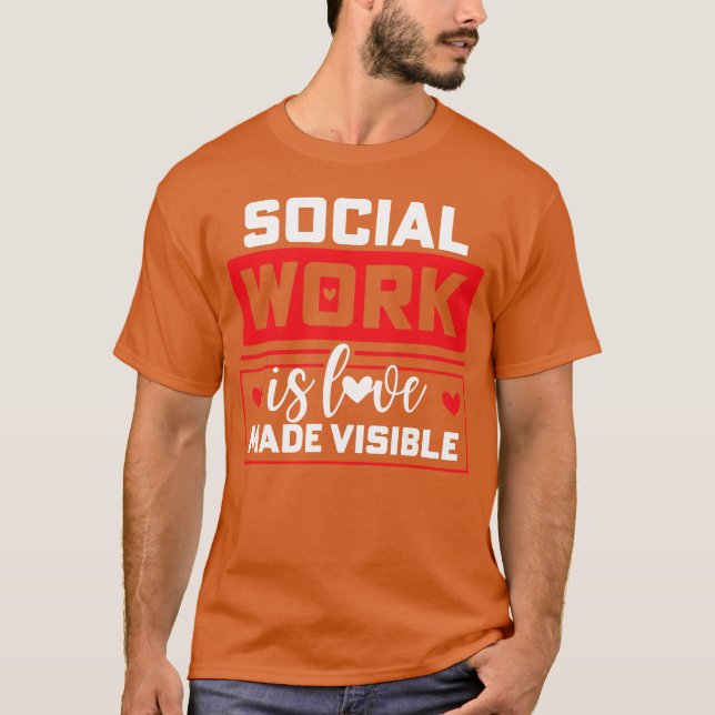 Camiseta Social Worker Love boy (Anverso)