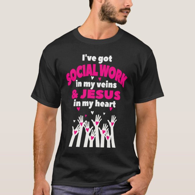 Camiseta Social Worker Work Christian MSW Graduation 2023 M (Anverso)