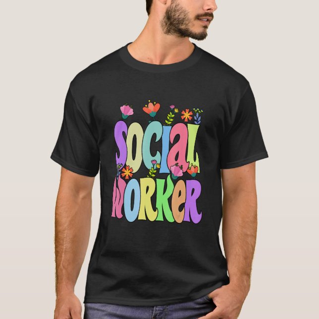 Camiseta Social Worker Work MSW 2022 Graduation Masters Deg (Anverso)