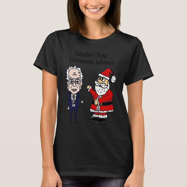 Camiseta Socialdudtes Anti Bernie Sanders y Santa (Anverso)