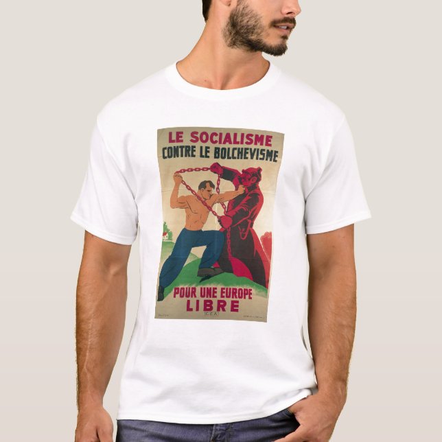 Camiseta Socialismo contra el Bolshevism para un libre (Anverso)