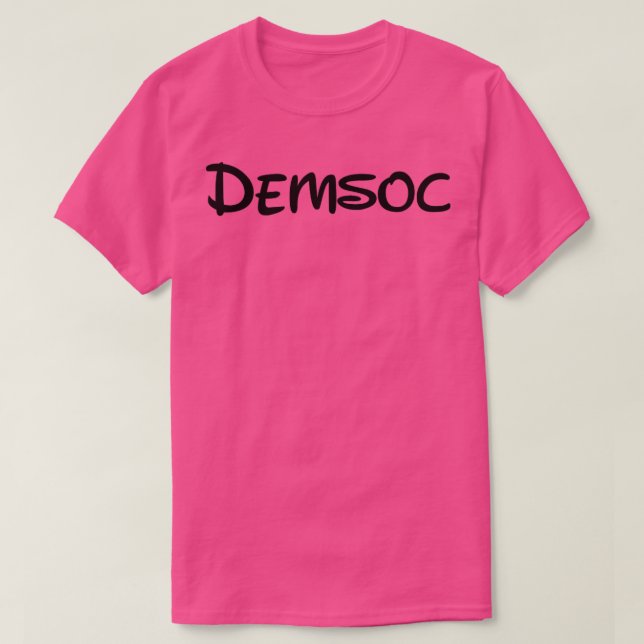 Camiseta Socialista democrático DemSoc (Diseño del anverso)