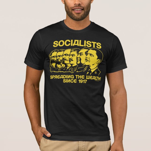 Camiseta Socialistas: Extensión de la riqueza (Anverso)