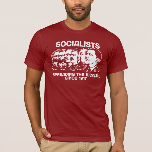 Camiseta Socialistas: Extensión de la riqueza (Anverso)