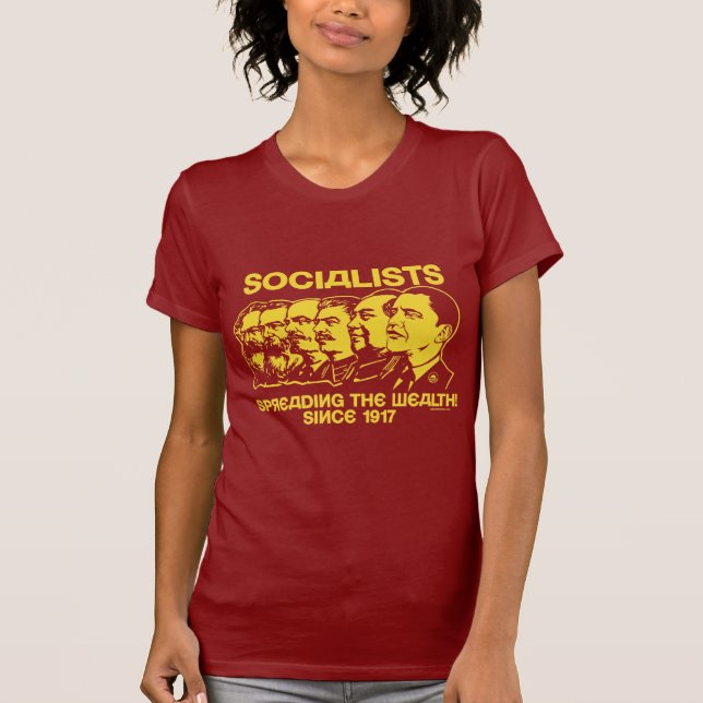 Camiseta Socialistas: Extensión de la riqueza (Anverso)
