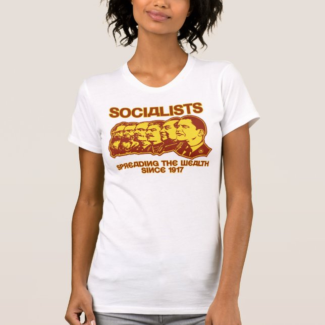 Camiseta Socialistas: Extensión de la riqueza (Anverso)