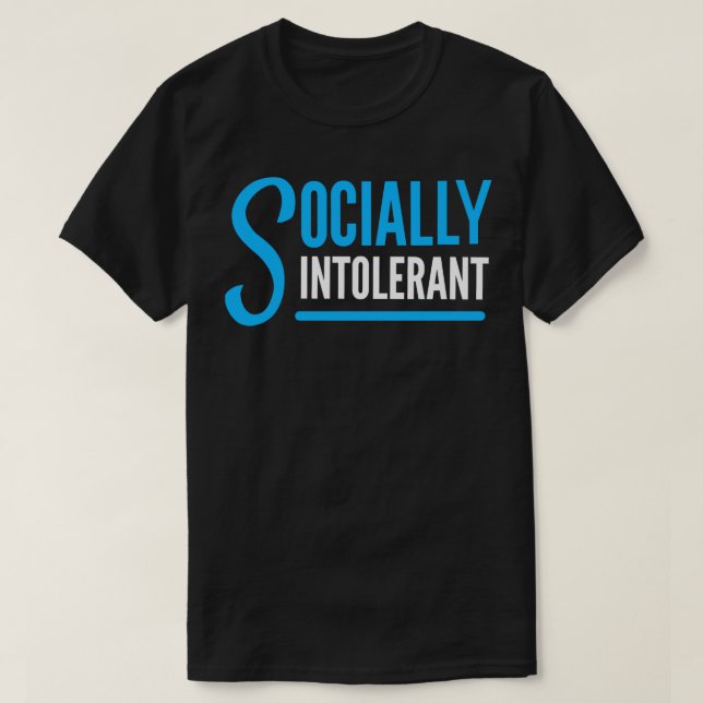 Camiseta Socialmente Intolerante (Diseño del anverso)