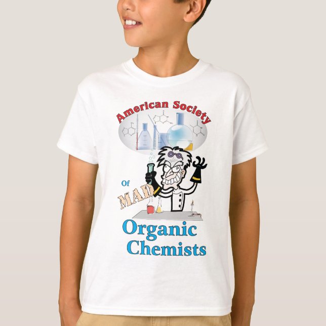 Camiseta Sociedad americana de químicos orgánicos enojados (Anverso)