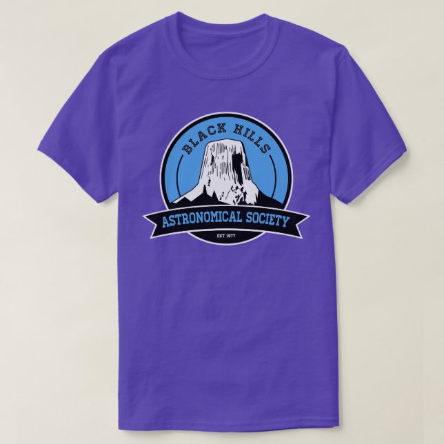 Camiseta Sociedad Astronómica de Black Hills (Diseño del anverso)