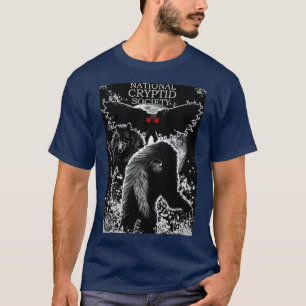 Camiseta Sociedad Criptica Nacional Bigfoot Dogman y Mothma