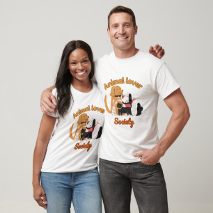 Camiseta Sociedad de Amantes de Animales para Amantes de Ma