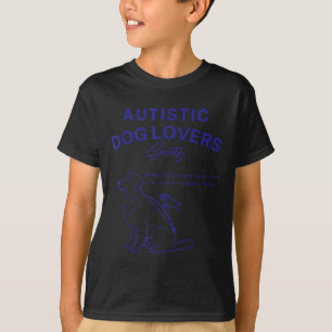 Camiseta sociedad de amantes de perros autistas aceptación