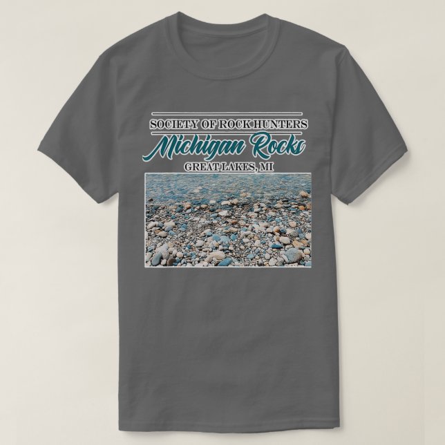 Camiseta Sociedad De Cazadores De Rock Michigan Rocks (Diseño del anverso)