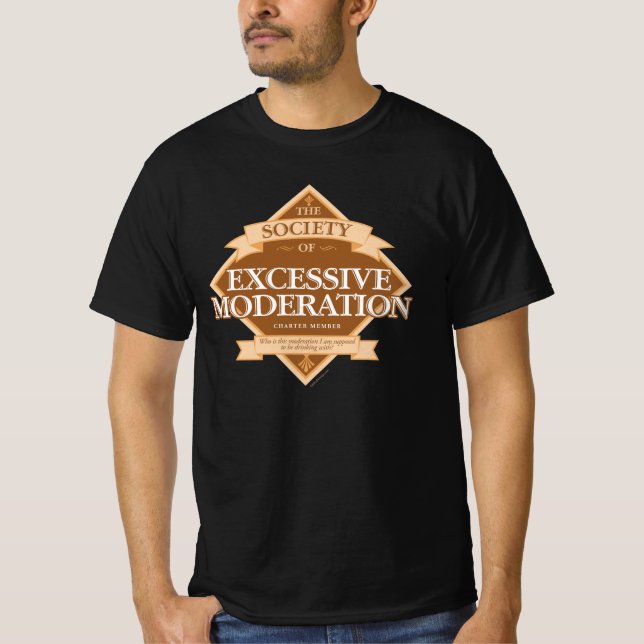 Camiseta Sociedad de excesiva moderación (Anverso)