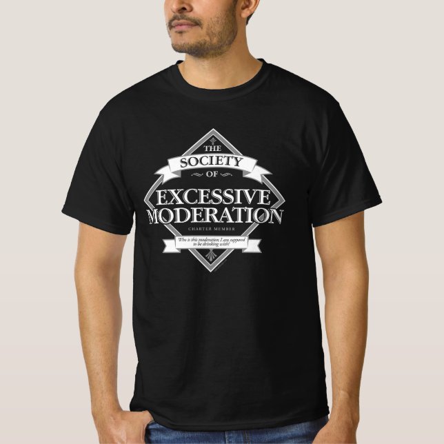 Camiseta Sociedad de excesiva moderación (Anverso)