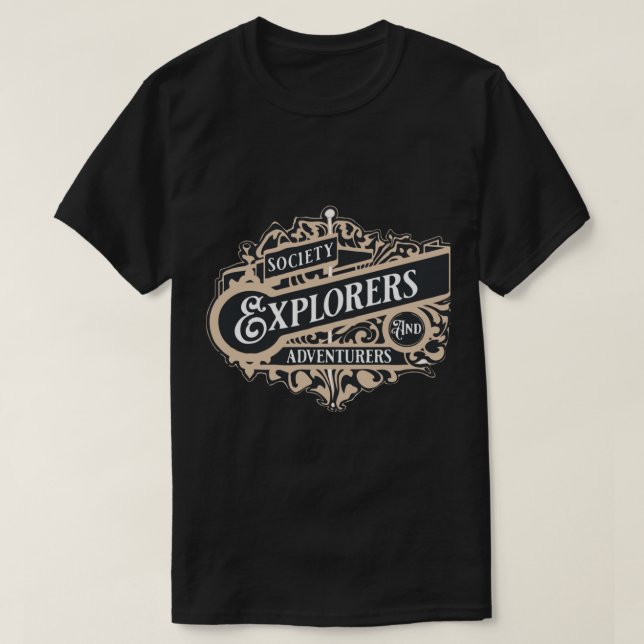 Camiseta sociedad de exploradores y aventureros (Diseño del anverso)