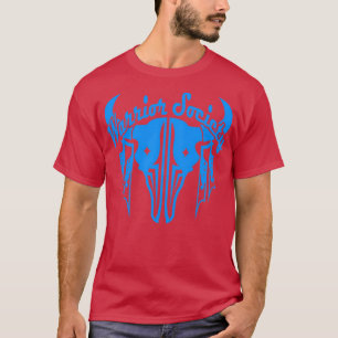 Camiseta Sociedad de guerreros búfalo azul