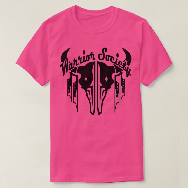 Camiseta Sociedad de guerreros búfalo negro (Diseño del anverso)