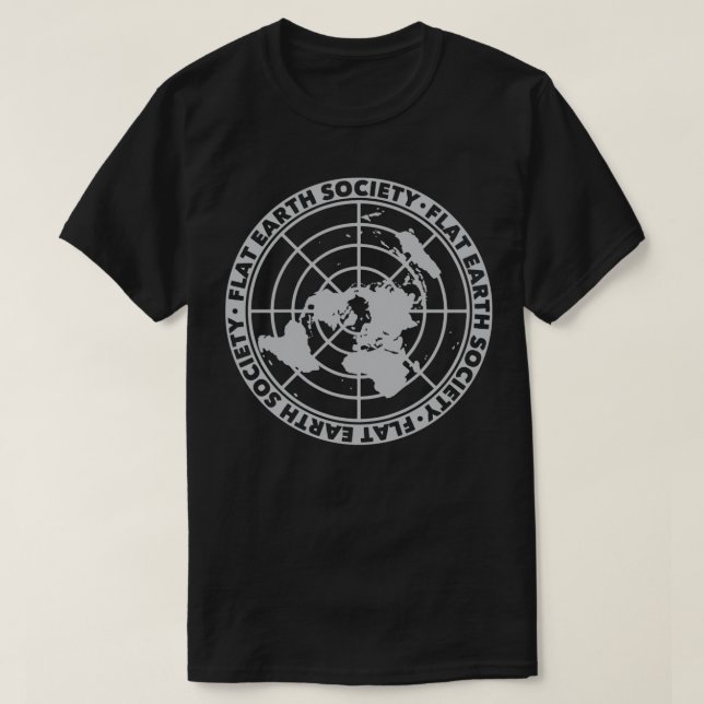 Camiseta Sociedad de la Tierra Plana Ciencia Conspiración d (Diseño del anverso)