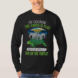 Camiseta Sociedad de la Tierra Plana: Elefantes de Tortugas