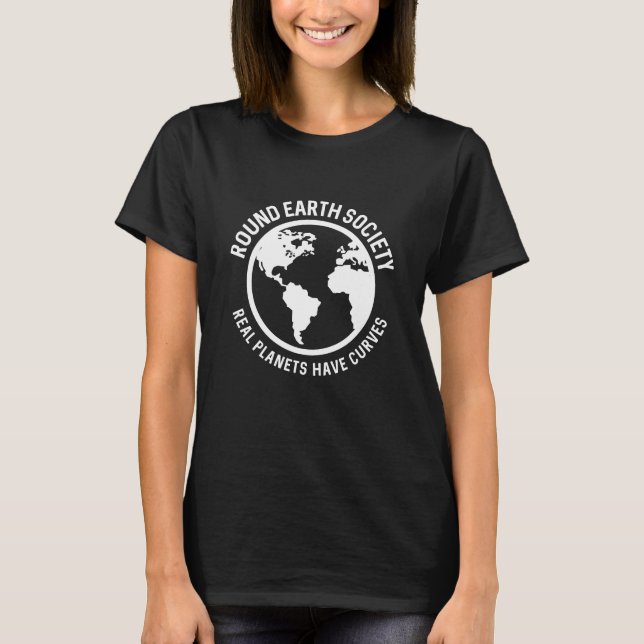Camiseta Sociedad de la Tierra redonda (Anverso)
