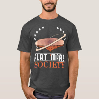 Camiseta Sociedad de Marte Plana Astronauta Ciencia Espacia