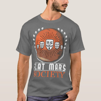 Camiseta Sociedad de Marte Plana Astronauta Ciencia Espacia