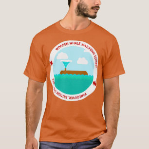 Camiseta Sociedad de observación de ballenas de madera