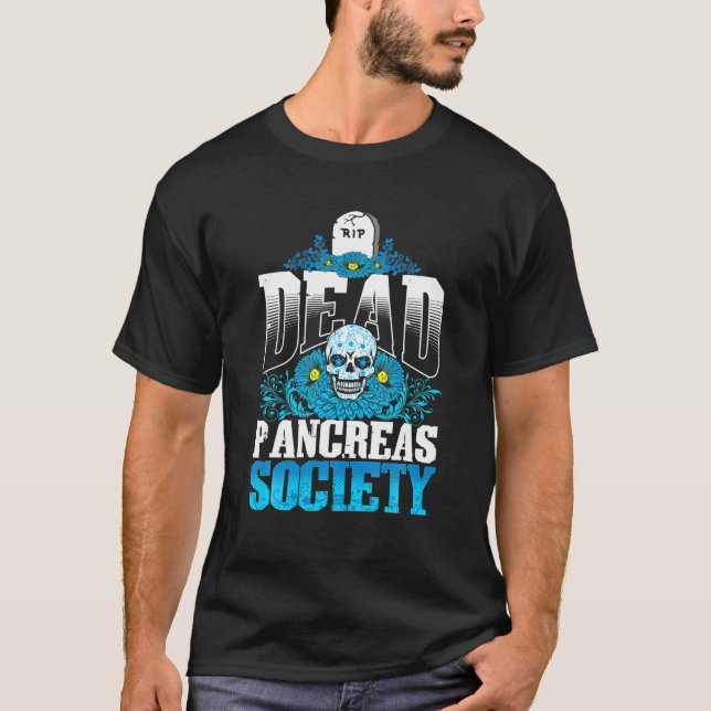 Camiseta Sociedad de páncreas muerto de cráneo de azúcar TD (Anverso)