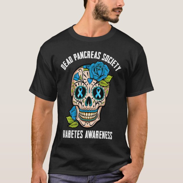 Camiseta Sociedad de Páncreas Muerto Diabetes Conciencia Su (Anverso)