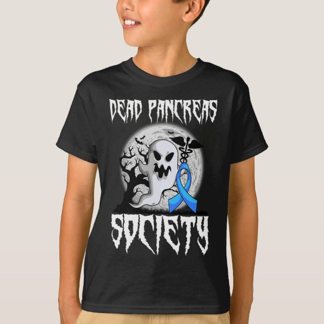 Camiseta Sociedad de páncreas muerto Diabetes Diabéticos Ha (Anverso)
