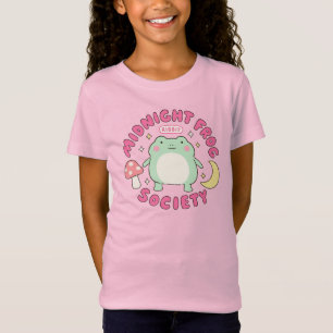 Camiseta Sociedad de Rana Kawaii de Medianoche con Hongo Pa