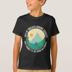 Camiseta Sociedad de senderismo sin aliento divertido excur