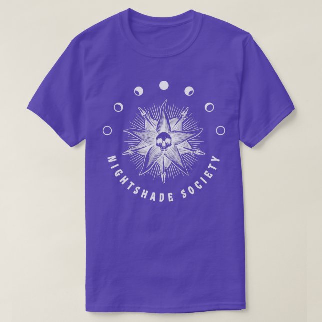 Camiseta Sociedad de sombras nocturnas (Diseño del anverso)