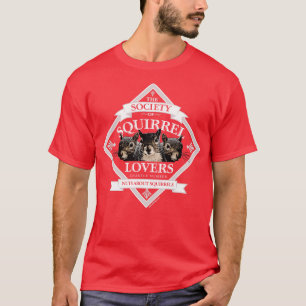 Camiseta Sociedad de Squirrel Amantes del bigote de ardilla