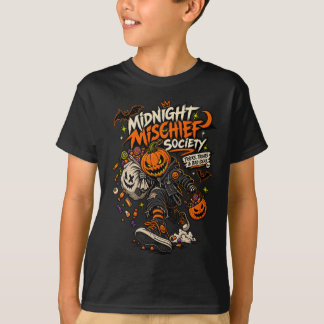 Camiseta Sociedad de Travesuras de Medianoche Halloween Pun
