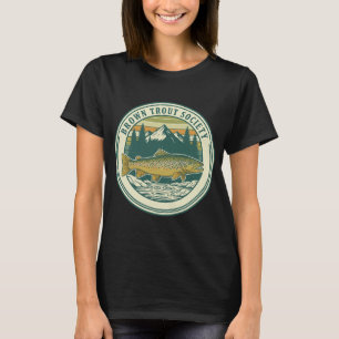 CAMISETA SOCIEDAD DE TRUCHA MARRÓN ARTE