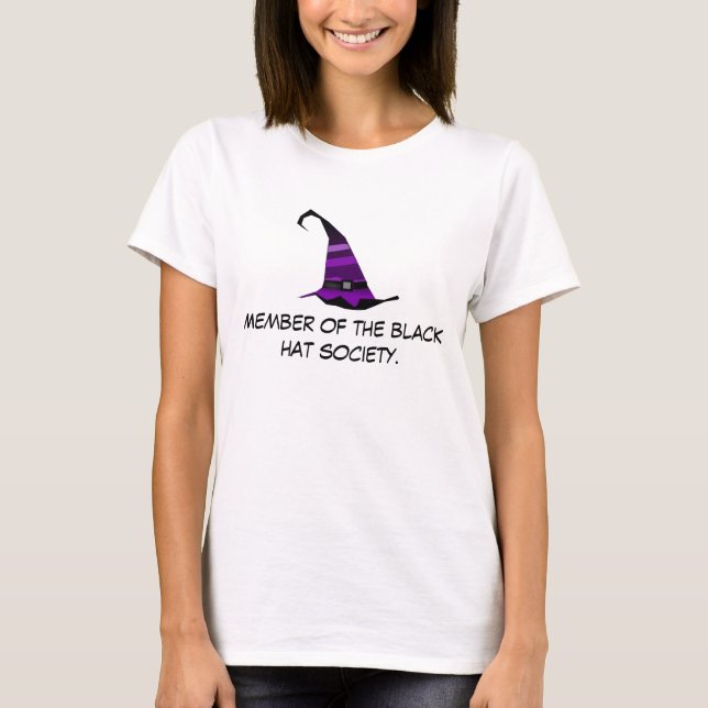 Camiseta Sociedad del gorra negro (Anverso)