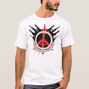 Camiseta Sociedad educada armada - rojo