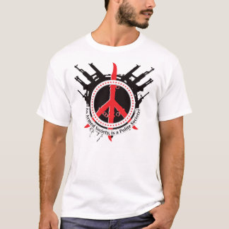 Camiseta Sociedad educada armada - rojo