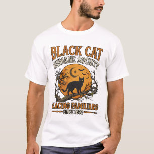 Camiseta Sociedad Humanitaria del Gato Negro Halloween Luna