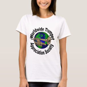 Camiseta Sociedad mundial del aprecio de la trompeta