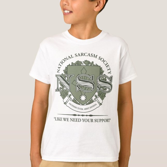 Camiseta Sociedad Nacional de Sarcasmo (Anverso)
