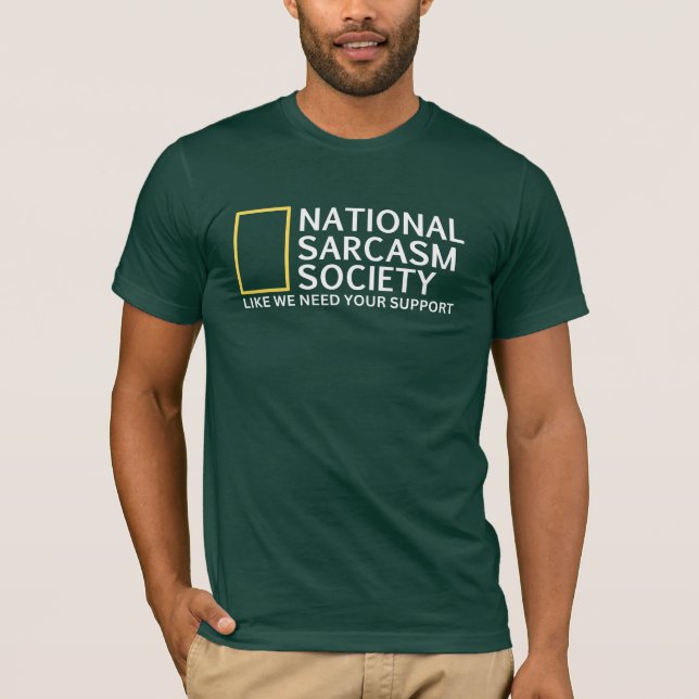 CAMISETA SOCIEDAD NACIONAL DE SARCASMO (Anverso)