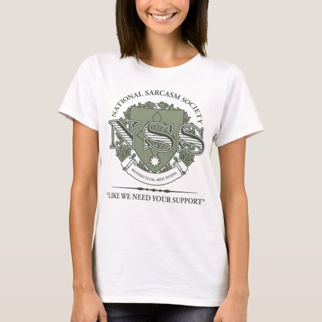 Camiseta Sociedad nacional del sarcasmo (Anverso)