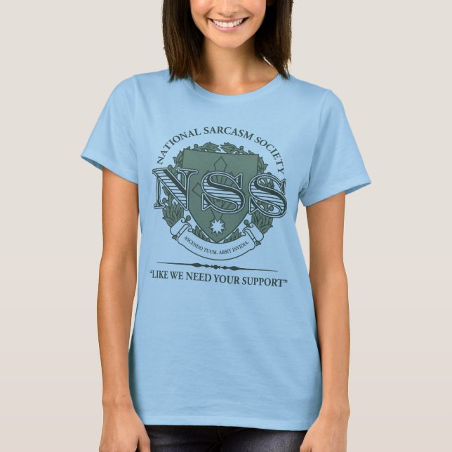 Camiseta Sociedad nacional del sarcasmo (Anverso)