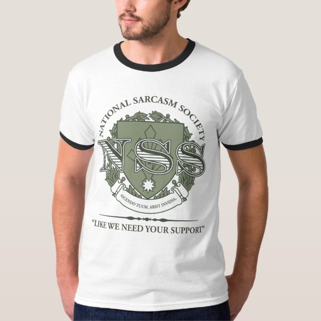 Camiseta Sociedad nacional del sarcasmo (Anverso)