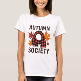 Camiseta Sociedad Otoño - Relleno de carta personalizada
